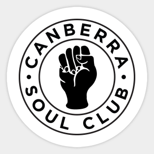 Canberra Soul Club (dark) Sticker